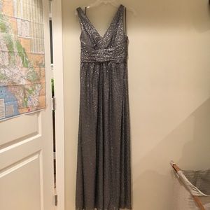 Amsale Bridesmaid Sequins Dress